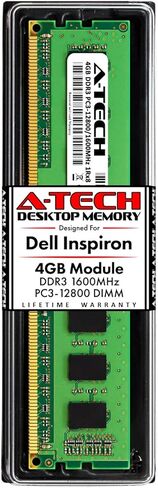 A-Tech 16GB (2x8GB) RAM for Dell Inspiron 3647, 3847 | DDR3 1600MHz DIMM PC3-12800 240-Pin Non-ECC UDIMM Desktop Max Memory Upgrade Kit in Kuwait
