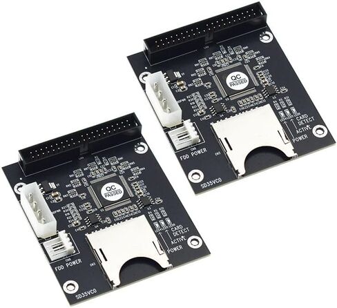 2pcs بطاقة SD SDHC إلى IDE 3.5 "40pin محول ذكور ذكور محول محرك القرص الصلب IDE in Kuwait