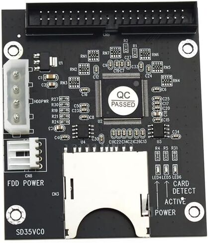 2pcs بطاقة SD SDHC إلى IDE 3.5 "40pin محول ذكور ذكور محول محرك القرص الصلب IDE in Kuwait