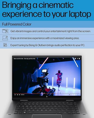 HP 2023 Envy X360 2-in-1 محمول قابلة للتحويل ، عرض شاشة لمس 15.6 بوصة ، AMD Ryzen 7 5825U ، 64 جيجابايت من ذاكرة الوصول العشوائي ، 1 تيرابايت SSD ، AMD Radeon ، Bluetooth ، كاميرا الويب ، Windows 11 Home ، Black in Kuwait