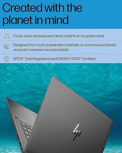 HP 2023 Envy X360 2-in-1 محمول قابلة للتحويل ، عرض شاشة لمس 15.6 بوصة ، AMD Ryzen 7 5825U ، 64 جيجابايت من ذاكرة الوصول العشوائي ، 1 تيرابايت SSD ، AMD Radeon ، Bluetooth ، كاميرا الويب ، Windows 11 Home ، Black in Kuwait