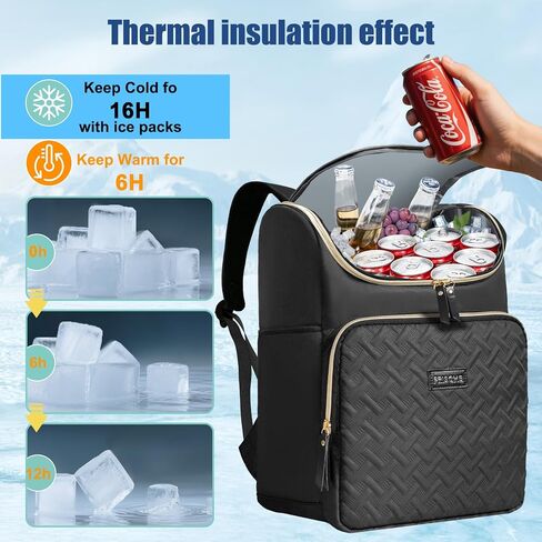 Backpack Coolers Insulated Leak Proof for Women Men, 35 Cans Large Capacity Waterproof Cooler Backpack, Soft Portable Cooler Bag for Beach Travel Camping Picnic Work in Saudi Arabia