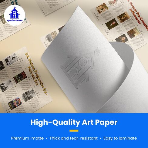 Quarterhouse Important Documents From US History Poster Set, Social Studies Classroom Learning Materials for K-12 Students and Teachers, Set of 4, 12 x 18 Inches, Extra Durable in Saudi Arabia