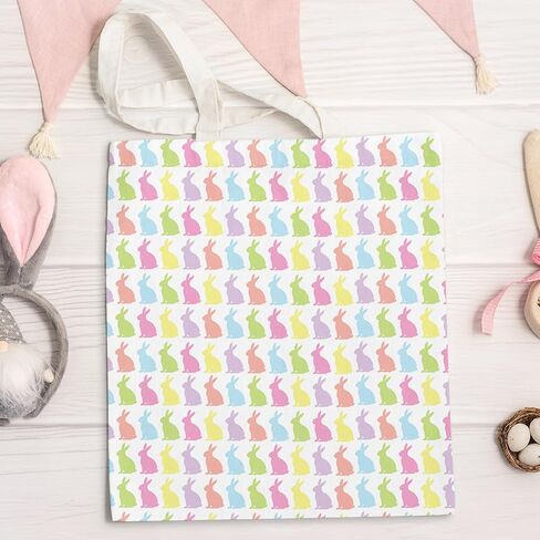 Whaline 12Pcs Easter Cotton Fabric Bundles 18 x 22 Inch Easter Bunny Egg Carrot Printed Fat Quarters Happy Easter Quilting Patchwork Squares Sewing Fabrics for DIY Handmade Crafting Home Party Decor in Saudi Arabia