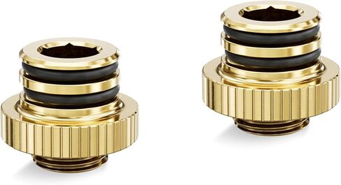Ekwb Ek-Quantum Torque Push-In Adapter M 7 ، Gold ، 2-Pack ، TR-3831109909010-2P in Kuwait