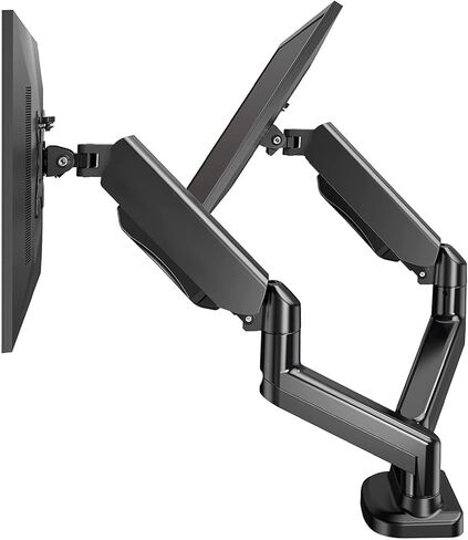 Dual-Screen Pneumatic arm Monitor Stand, Double-arm Computer Stand, Lifting Base, Screen Rotor, Load-Bearing 9 kg in Saudi Arabia