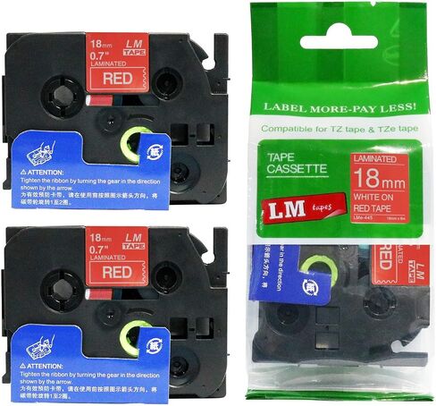 6/Pack LM TAPES-LME541 Premium 3/4 "طباعة سوداء على ملصق أزرق متوافق مع شريط Tze541 P-touch يشمل دليل اللون/الحجم. in Kuwait