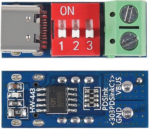 6PCS USB-C PD Trigger Board Module PD3.0/2.0, BC1.2 DC-DC Buck Converter Adjustable Power Supply Module 24V to 20V 15V 12V 9V 5V in Saudi Arabia