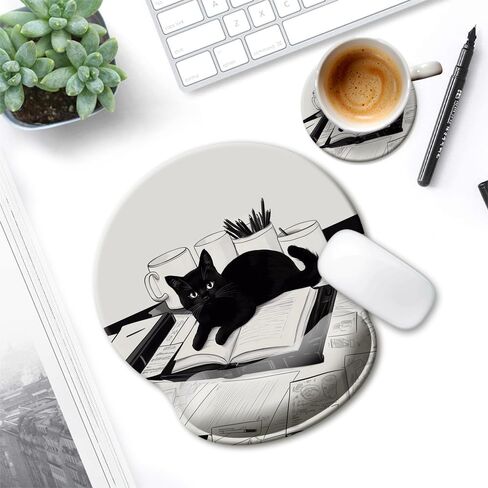 HOPONY Gel Wrist Rest Mouse Pad-Ergonomic Office Mousepad with Wrist Support-Non-Slip,Design Desk Accessories Mat for Home&Game Decor Purple Dragon in Kuwait