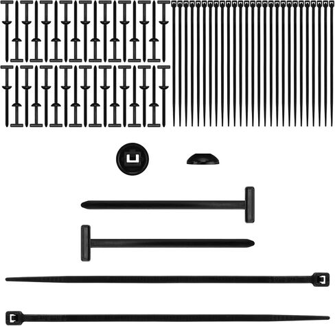 ​200-Pack Nylon Universal Cable Tie Buckle Set – Heavy Duty Self-Locking Automotive Fasteners with UV-Resistant Design for Engine Guard Fixing & Car Repairs (200) in Kuwait