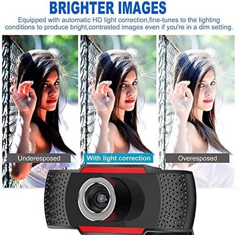 Web Camera 1080p USB Camera Recording Camera Web Camera with Microphone for PC Computer WebCam Cropable 2.0 HD Webcam 1080p (Color: 1080p) in Kuwait