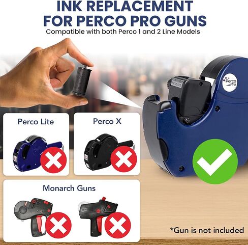 Perco Ink Roll for Perco Pro 1 Line & Perco Pro 2 Line Perco Labelers (Perco Pro Inker 4 Pack) in Saudi Arabia