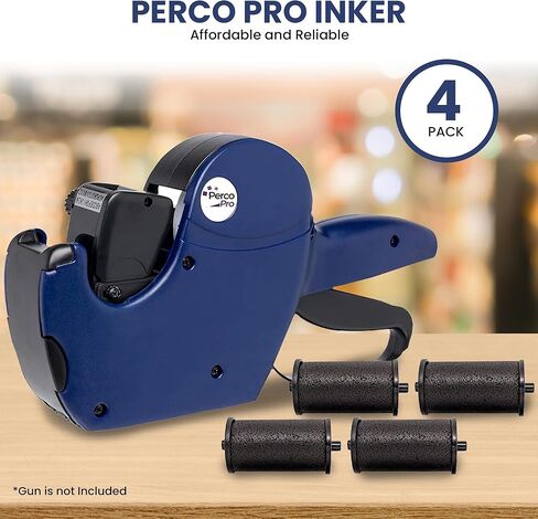 Perco Ink Roll for Perco Pro 1 Line & Perco Pro 2 Line Perco Labelers (Perco Pro Inker 4 Pack) in Saudi Arabia