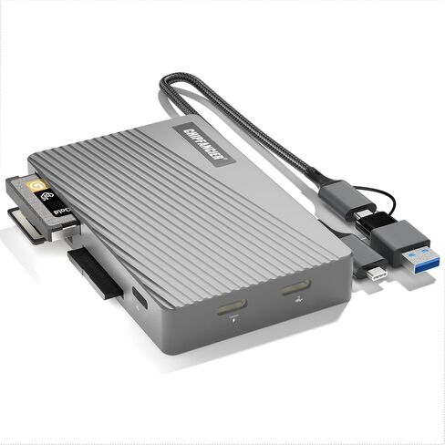 Memory Card Reader USB 3.2 10Gbps Multi Memory Card Reader All-in-1 Simultaneous Reading SD Micro SD TF MS CF Compact Flash Card Readers for Computer PC Camera Laptop Coal Black in Kuwait