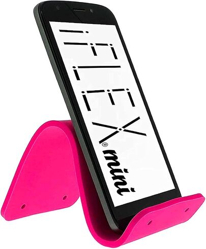 Iflex Mini Mini Hovide Phone Solding للسفر والعمل والمنزل - هذا حامل الهاتف الخلوي السفر هو حامل iPhone المثالي ويعمل مع أي هاتف ذكي - قبضة غير قابلة للانزلاق ، قوية ودائمة - أسود in Kuwait