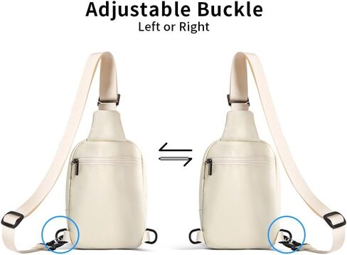 YaKuss Hard Shell Sling Bag for Men and Women, Waterproof Anti-Theft bag for Travel, Men Crossbody Bags for gift（White） in Saudi Arabia