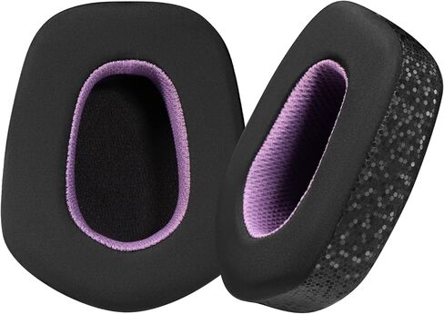 Magic Ice Gel Replacement Earpads for G733 Headphones - Black/Purple Ear Pads with Noise Isolation in Saudi Arabia