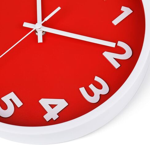 Black Wall Clock Large 16 Inch Silent Non-Ticking Quartz Battery Operated Easy to Read for Home Office Classroom Living Room Kitchen in Kuwait