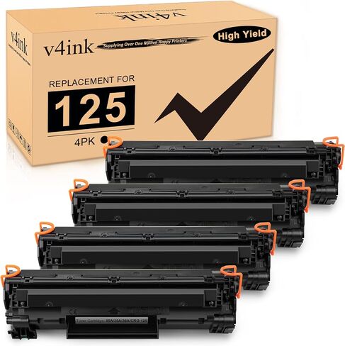 v4ink 2PK Compatible 85A Toner Cartridge Replacement for HP 85A CE285A 36A CB436A 35A CB435A Canon 125 Toner for HP Pro P1102 P1102W P1109w P1505 P1505n MFP M1212nf M1217nfw M1522n M1522nf Printer in Saudi Arabia