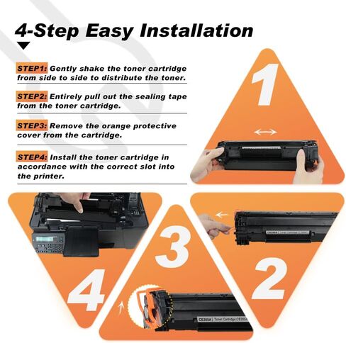 v4ink 2PK Compatible 85A Toner Cartridge Replacement for HP 85A CE285A 36A CB436A 35A CB435A Canon 125 Toner for HP Pro P1102 P1102W P1109w P1505 P1505n MFP M1212nf M1217nfw M1522n M1522nf Printer in Saudi Arabia