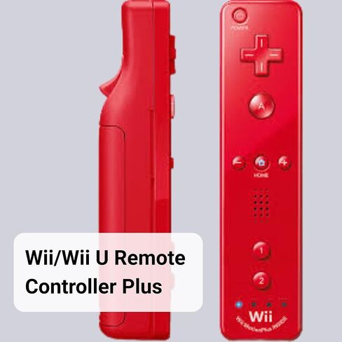 Wii Remote with Motion Plus - Wireless Bluetooth Game Controller - Official Wii and Wii U Compatible (Blue) 2 Pack (Renewed) in Saudi Arabia