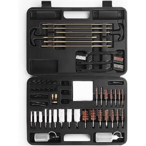 Gun Cleaning Kit Universal for Guns,Handgun Cleaning Kit with Hard Shell,Gun Cleaning Supplies with Brass Rods, Brushes, Oil Bottle Gun Accessories for Men