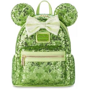 Theme Park Merchandise WDW Dis Parks Lounge LF Tinker Bell Green Sequins Mini Backpack