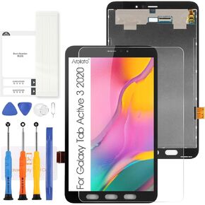Screen for Samsung Galaxy Tab Active 3 2020 Screen Replacement for Samsung Tab Active 3 2020 Tablet LCD Screen SM-T575,SM-T577 Touch Display Digitizer Assembly Repair Parts（Black No Frame）