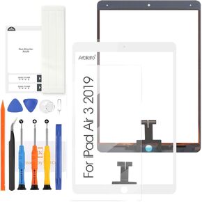 Screen for iPad Air 3 2019 3rd Gen Screen Replacement for iPad Air3 3rd Gen 2019 10.5 Inch Tablet Touch Screen A2152,A2153 Touch Digitizer Repair Parts Without Home Button(No LCD (Black)