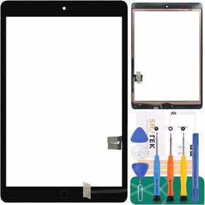 MOSIT SCREED DIGITIZER لـ iPad 10.2 (2021) 9th Gen A2602 A2603 A2604 A2605 أجزاء شاشة الاستبدال (وليس LCD ، الأسود ، مع زر الصفحة الرئيسية)