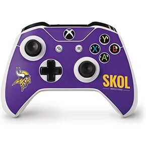 Skinit Decal Gaming Skin Compatible with Xbox One S Controller - Officially Licensed NFL Minnesota Vikings Team Motto Design
