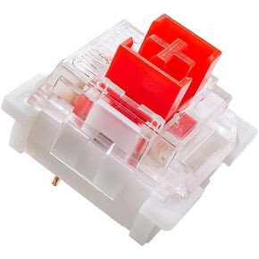 Granvela OUTEMU Medium-Low Profile Red Switches 3 Pin Thiner 50g Force 1.6mm Actuation-Travel Key switches -70 Pack - Gateron& Cherry MX Equivalent DIY Replaceable Switches for Mechanical Keyboard