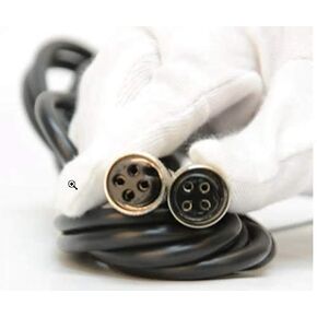15 Feet Cable with 4 Pin Quick Connectors for PS-IN202 PS-IN110 SFL100 Indicator Connect to PrimeScales Scale Platform Floor Scale | 15′ Cable with 4 Pin Quick Disconnectors (Both Sides)