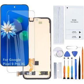Display Screen for Google Pixel 9 Pro XL OLED GGX8B GZC4K GQ57S LCD Screen Replacement Assembly Kit with Frame(Support Fingerprint)