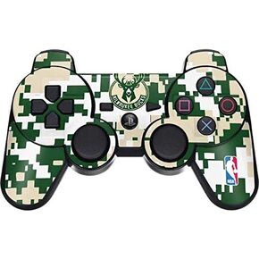 Skinit Skinit Gaming Gaming Skin for PS3 Dual Shock Wireless Controller - NBA Milwaukee Buckes Camo Digi.