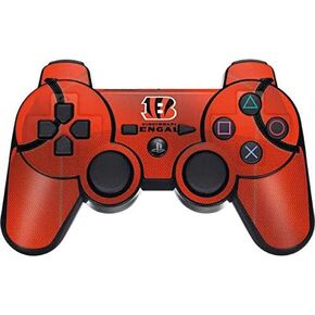 Skinit Decal Gaming Skin Compatible with PS3 Dual Shock Wireless Controller - Officially Licensed NFL Cincinnati Bengals Team Jersey Design