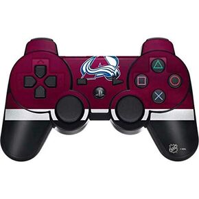 Skinit Decal Gaming Skin for PS3 Dual Shock Wireless Controller - Officially Licensed NHL Colorado Avalanche Jersey Design