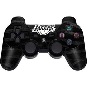 Skinit Decal Gaming Skin for PS3 Dual Shock Wireless Controller - Officially Licensed NBA Los Angeles Lakers Black Animal Print Design