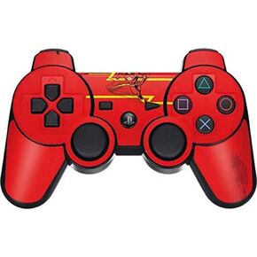 Skinit Decal Gaming Skin for PS3 Dual Shock Wireless Controller - Officially Licensed Warner Bros Jagged Flash Design