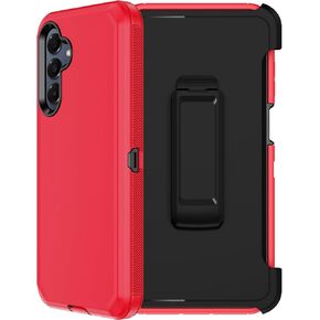 RubCase for Samsung Galaxy A16 5G Case with Belt Clip Holster,2X Screen Protector,Heavy Duty Military Grade Full Body Shockproof Dust-Proof Rugged Protective Cover for Samsung Galaxy A16 (Orange)