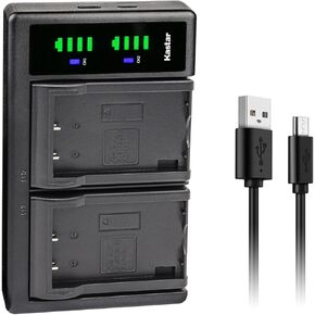 Kastar 2X BLS-5 PS-BLS5 BLS-50 Battery and LTD2 USB Charger Replacement for Olympus E-400, E-410, E-420, E-450, E-600, E-620, E-P1, E-P2, E-P3, E-PL1, E-PL1s, E-PL2, E-PL3, E-PL5, E-PL6, E-PL7, E-PL8