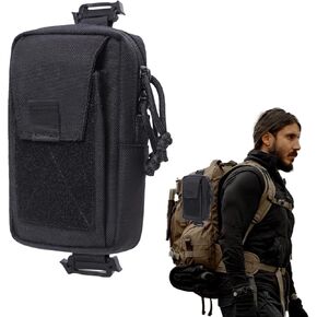 Molle Phone Backpack Shoulder Strap Pouch,Tactical Backpack Accessories, EDC Utility Pouch for Cell Phone