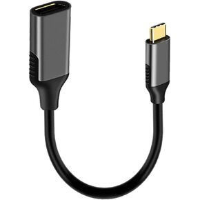 USB C to DisplayPort Adapter, 18cm Thunderbolt 3 to Female DP1.4 Adapter Cable (3840x2160@60Hz),Compatible with MacBook Pro, iMac, Dell XPS, Alienware, Razer Blade, Oculus Rift S etc