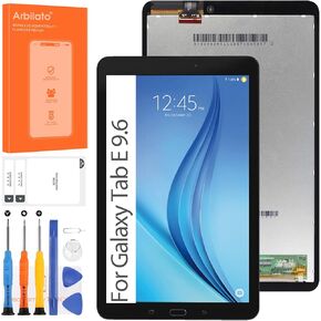 Screen for Samsung Galaxy Tab E 9.6 Screen Replacement for Samsung Tab E 9.6 Tablet LCD Screen SM-T560,SM-T561 Touch Display Digitizer Assembly Repair Parts（Black No Frame） (Black No Frame)