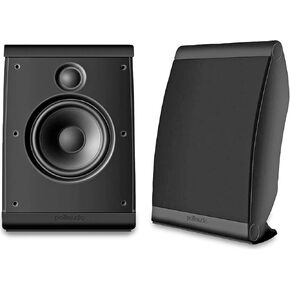 Polk Audio OWM3 Wall and Bookshelf مكبرات الصوت | أكثر مكبرات الصوت متعددة الاستخدامات عالية الأداء | الشبكات القابلة للطلاء (زوج ، أسود) (متجدد)