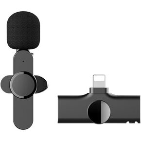 Lavalier Microphone Portable Audio Video Recording Mini Mic for Live Broadcast Gaming Phone Microfonoe (Color : Dual Type-C) (Lightning)