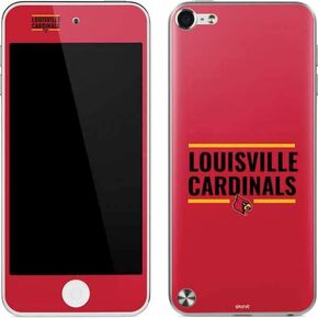 Skinit Decal MP3 Player Skin Compatible with iPod Touch (5th Gen&2012) - Officially Licensed College Louisville Cardinals Striped Design