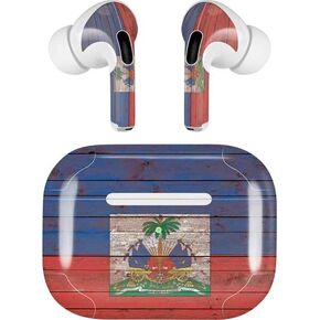 Skinit Decal Audio Skin Compatible with AirPods Pro 2nd Gen - Haiti Flag Distressed Design