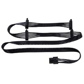 6pin Male 1 to 4 SATA 15pin Modular Power Supply Cable for Silverstone SX500-LG