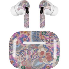 Skinit Decal Audio Skin Compatible with Apple AirPods Pro (2rd Gen, 2022) - Skinit Originally Designed Warm Taupe Floral Design